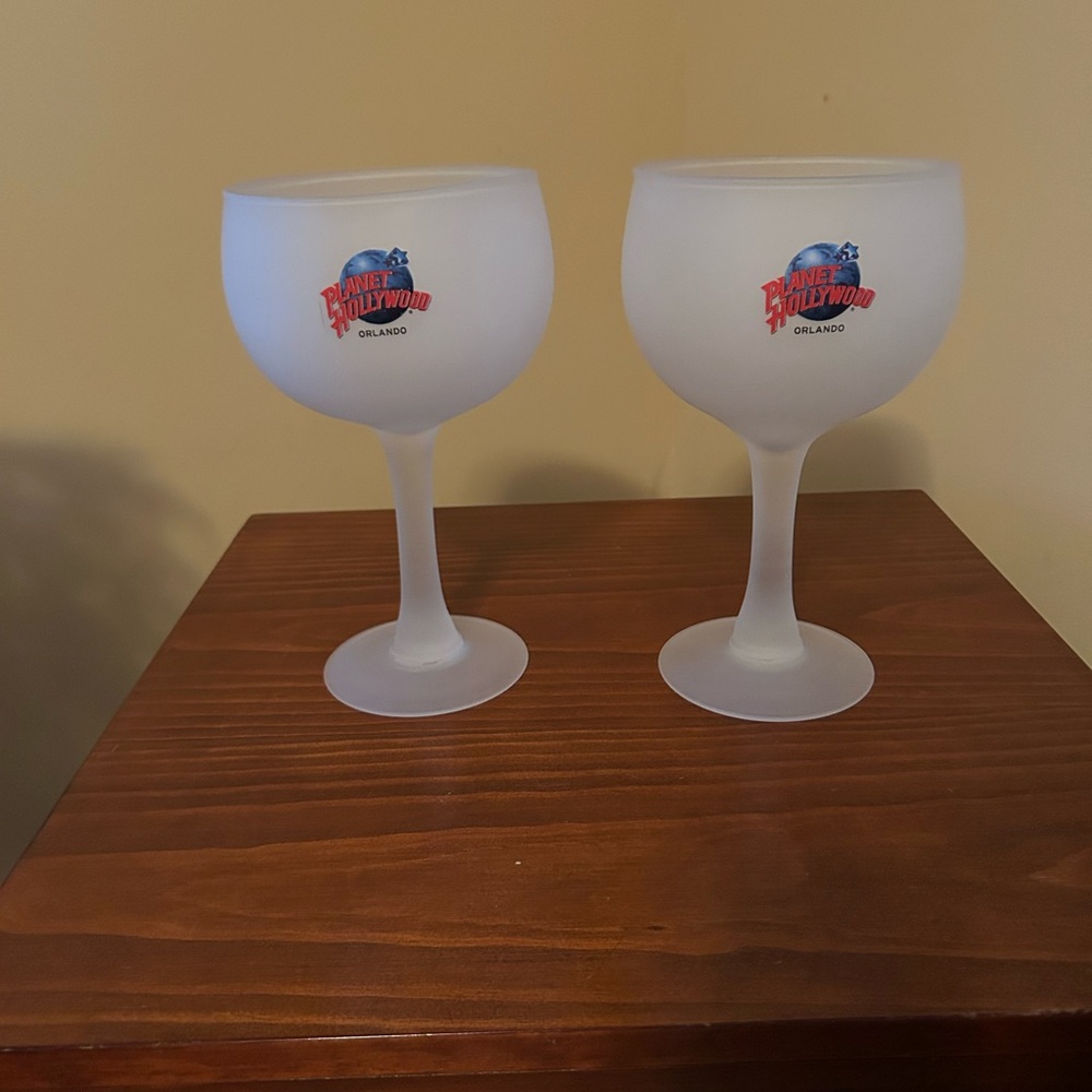 Frosted Wine Glass Set